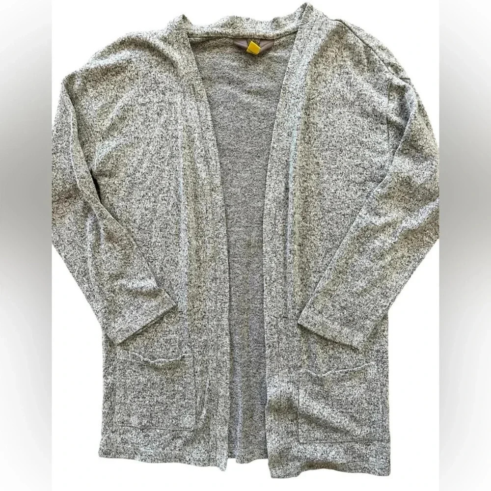 Rumi + Ryder Heather gray cardigan with hood SIZE 6/7